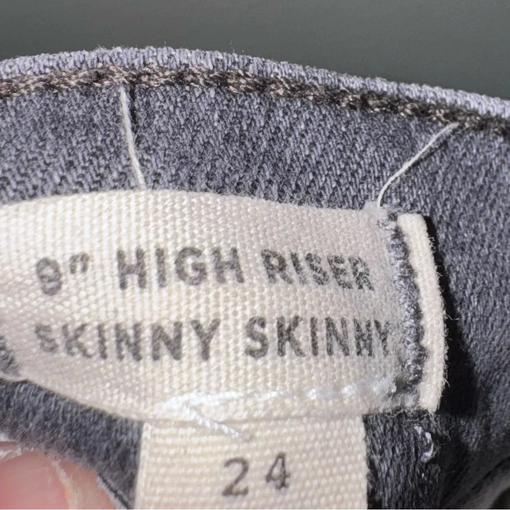 Madewell Women’s 9” High‎ Rise Skinny Skinny Jeans Size 24 Black Wash